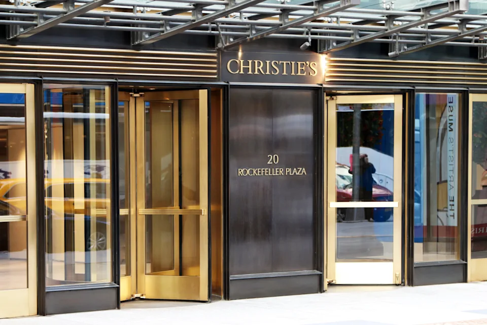 Imagen de la casa de subastas de arte Christie's en Nueva York NFT