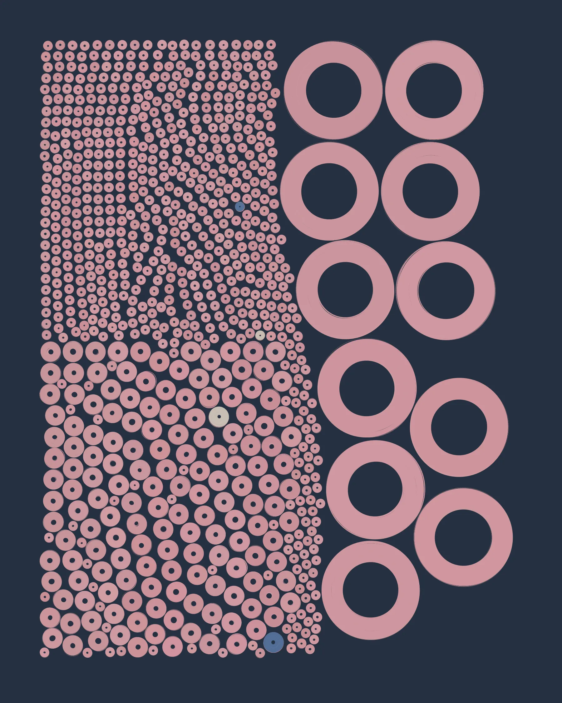 imagen de círculos rosas en varios colores Próximo NFT