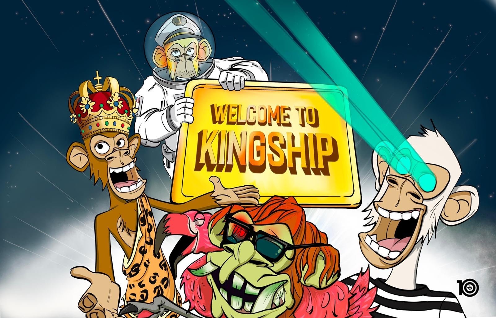 póster digital del supergrupo de música NFT KINGSHIP