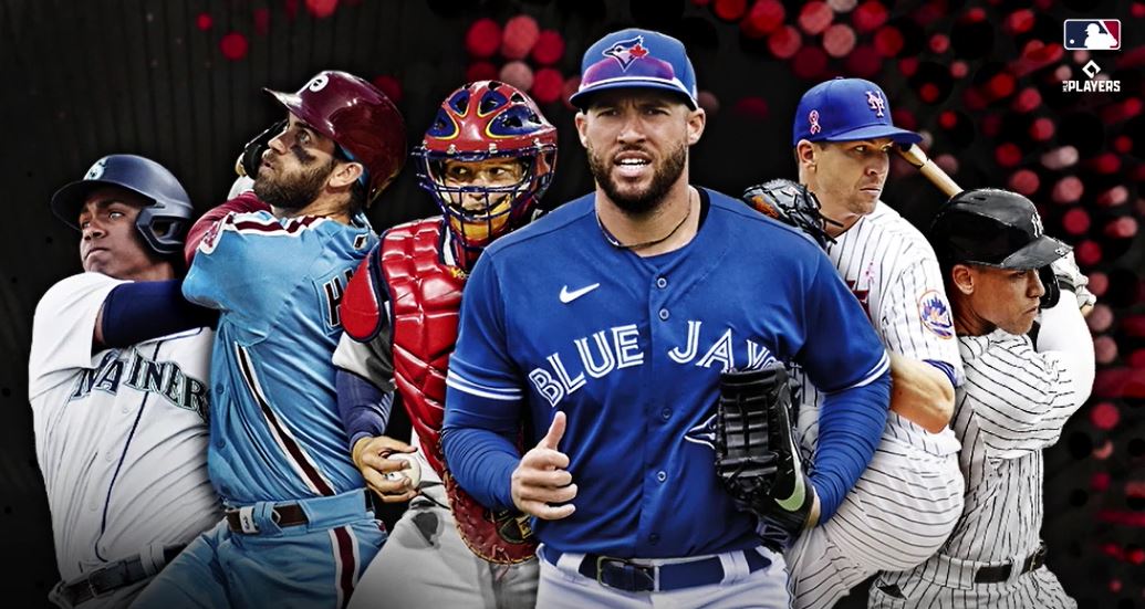 póster digital de los mejores jugadores de béisbol que aparecen en la colección 2022 Topps Pristine Baseball NFT