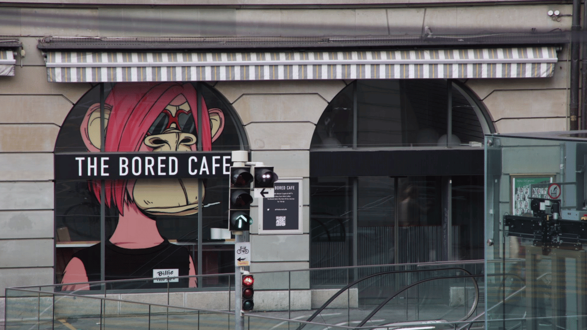 Una foto del Bored Cafe en Suiza