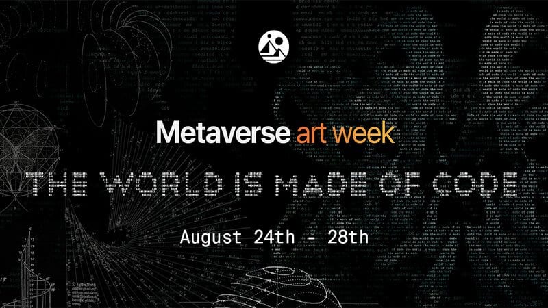 cartel de la semana del arte del metaverso decentraland